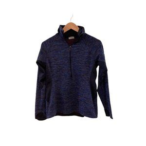 COLUMBIA Optic Got It II 1/2 Zip Pullover. Heather blue/purple. Size S